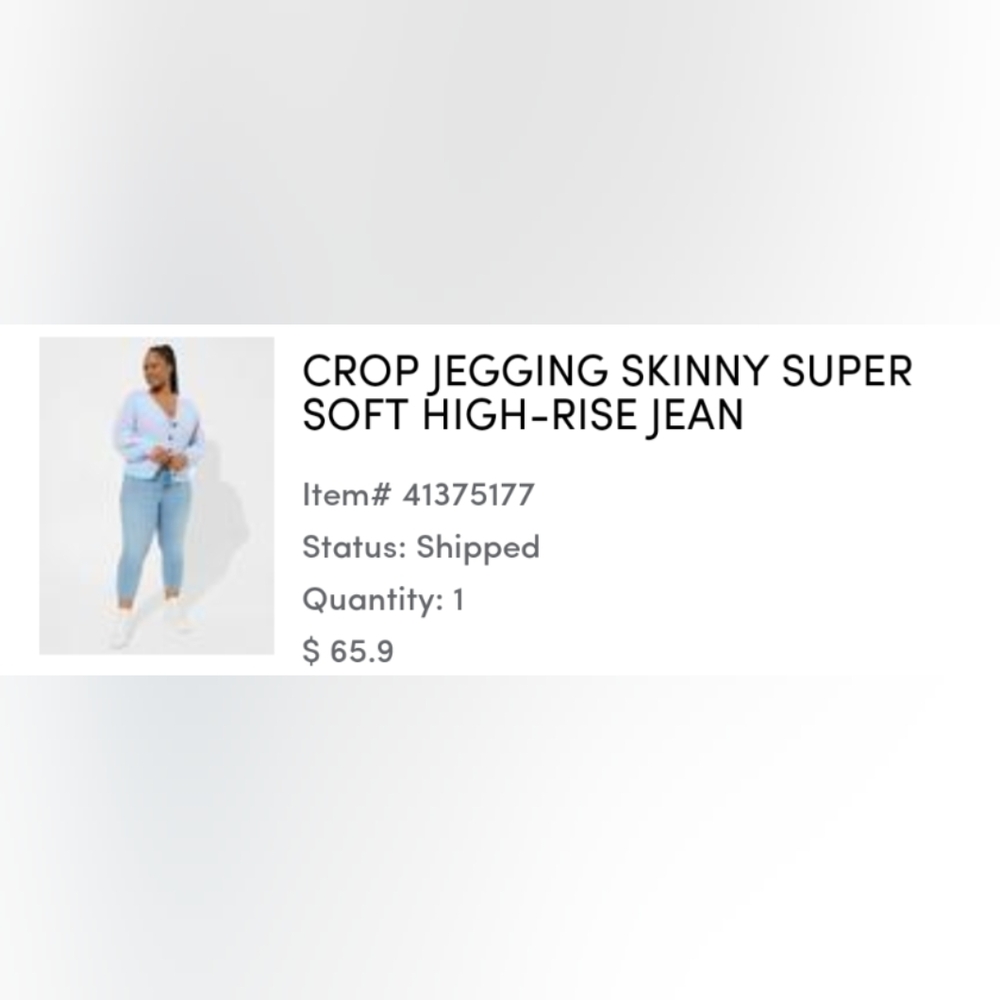 Torrid crop jegging super skinny high rise jeans size 14